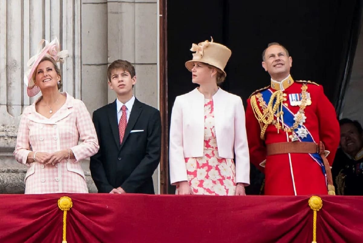 Los duques de Wessex y sus hijos Sophie y James estuvieron en la celebración del jubileo de la reina Isabel II. - Créditos: Reproducción