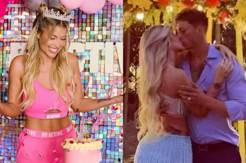 El influencer sorprendió a la modelo por su cumpleaños.