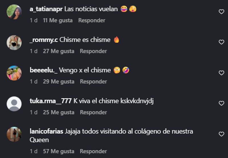 Los comentarios que más le han llegado al joven.