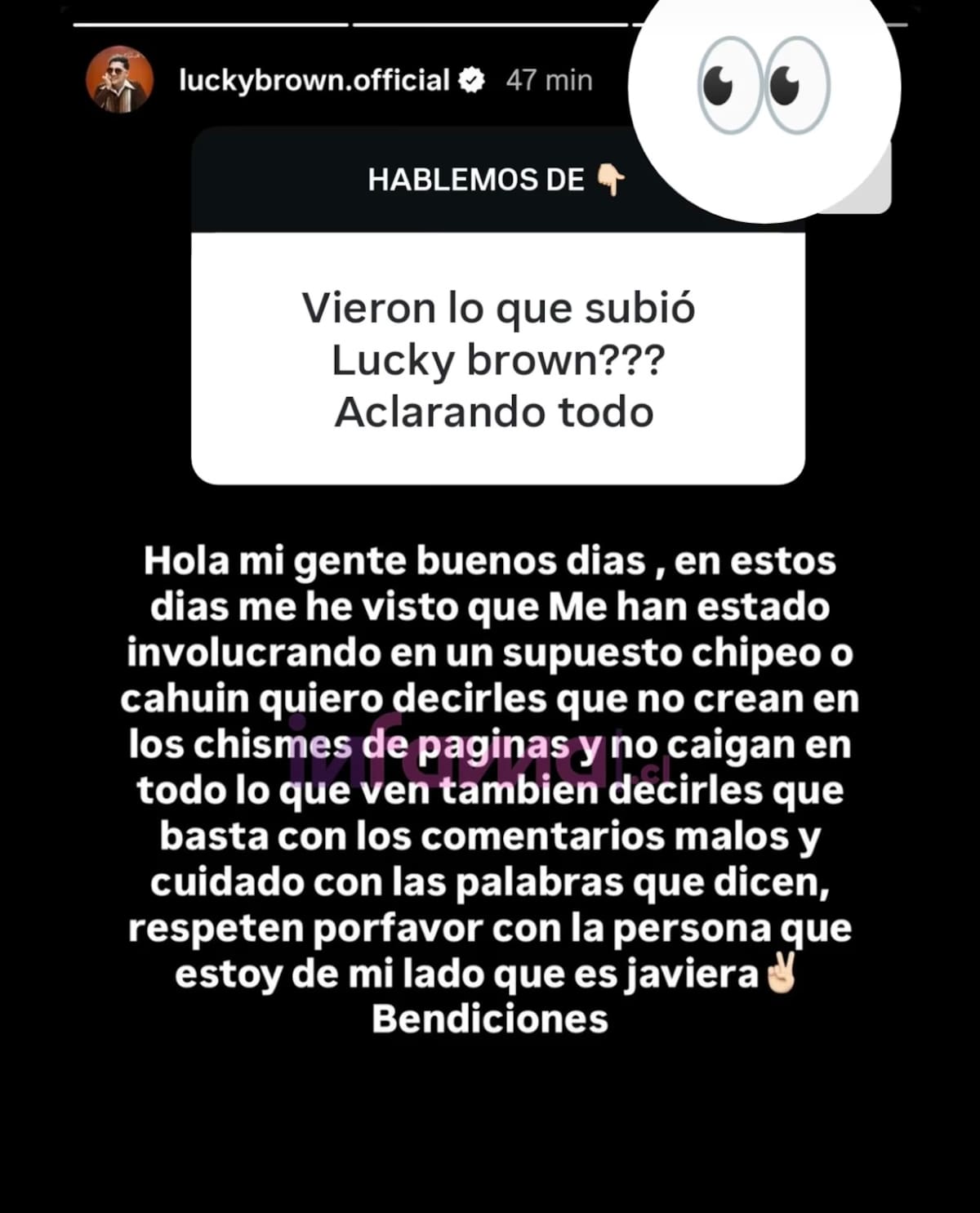 El cantante urbano alzó la voz tras rumores de romance con Skarleth Labra.