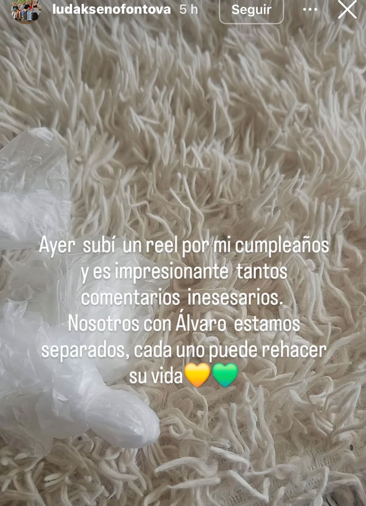 La patinadora rusa rompió el silencio tras polémica con Álvaro Ballero.