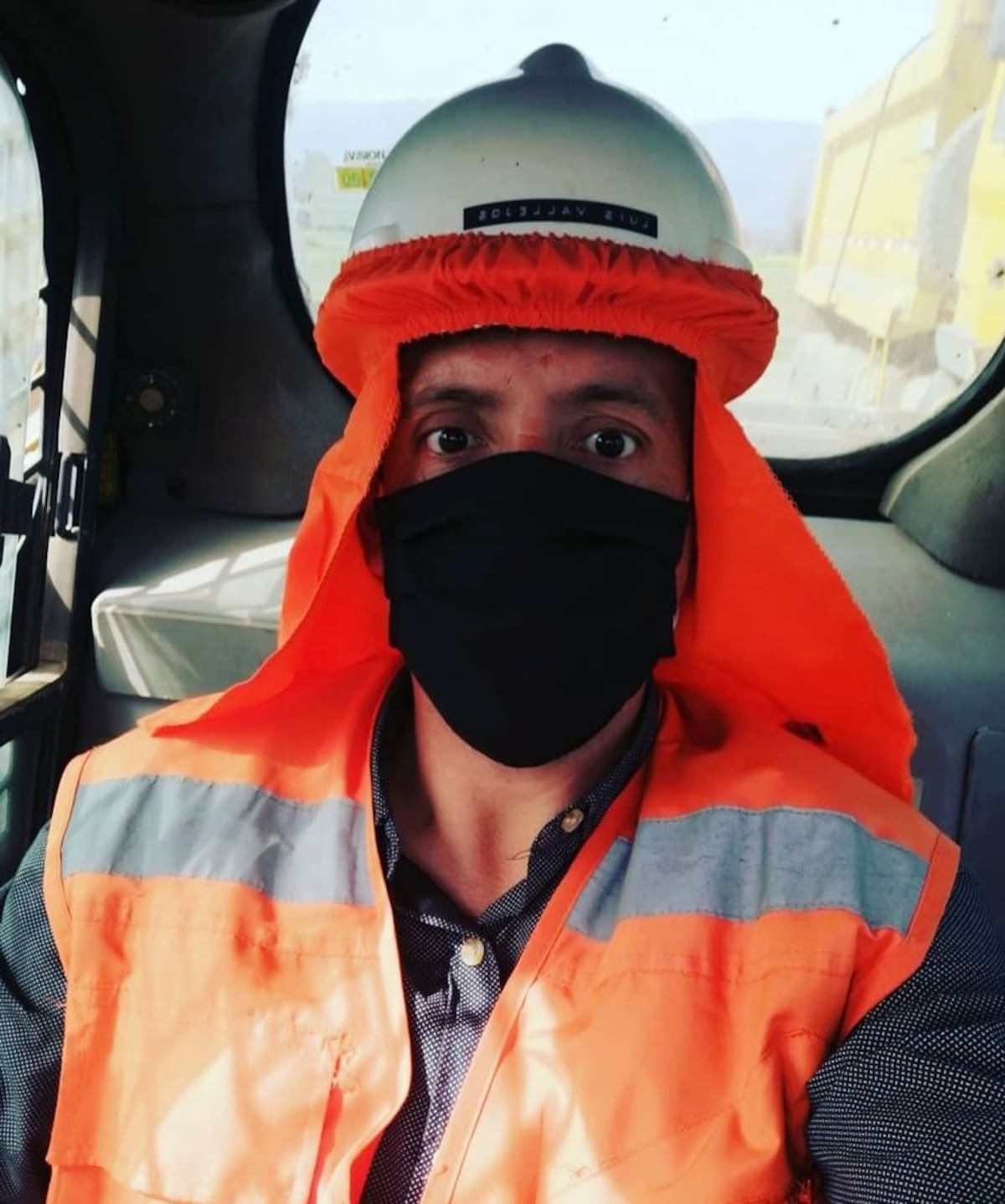 Luis Luter trabaja en construcción.