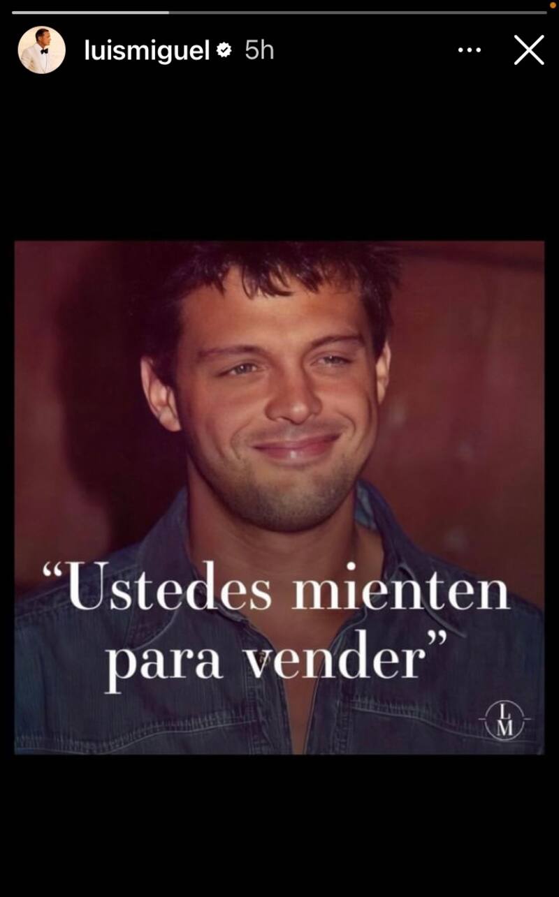 El mensaje del cantante en Instagram