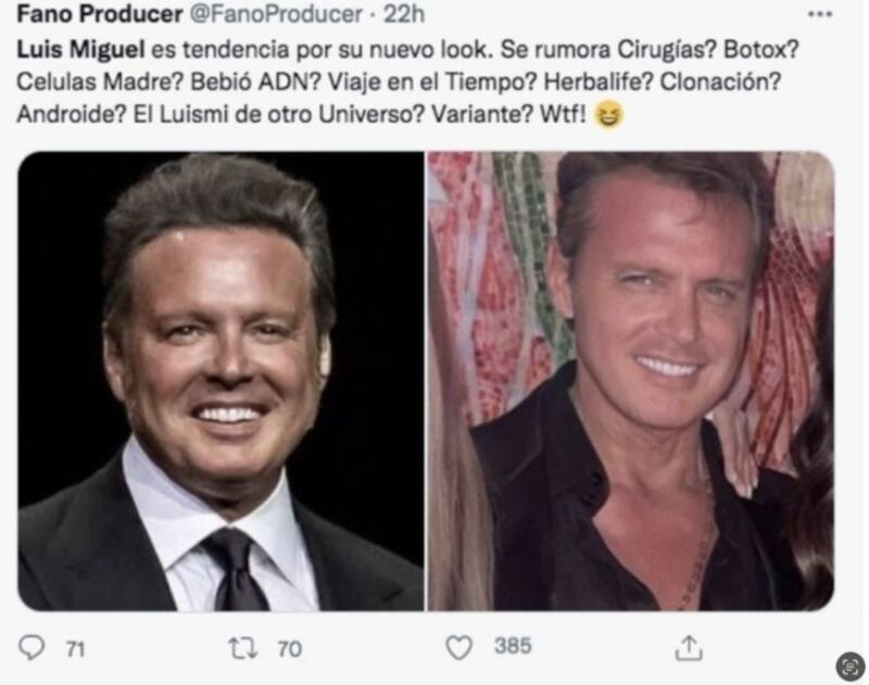 El cantante desata memes por su aspecto físico