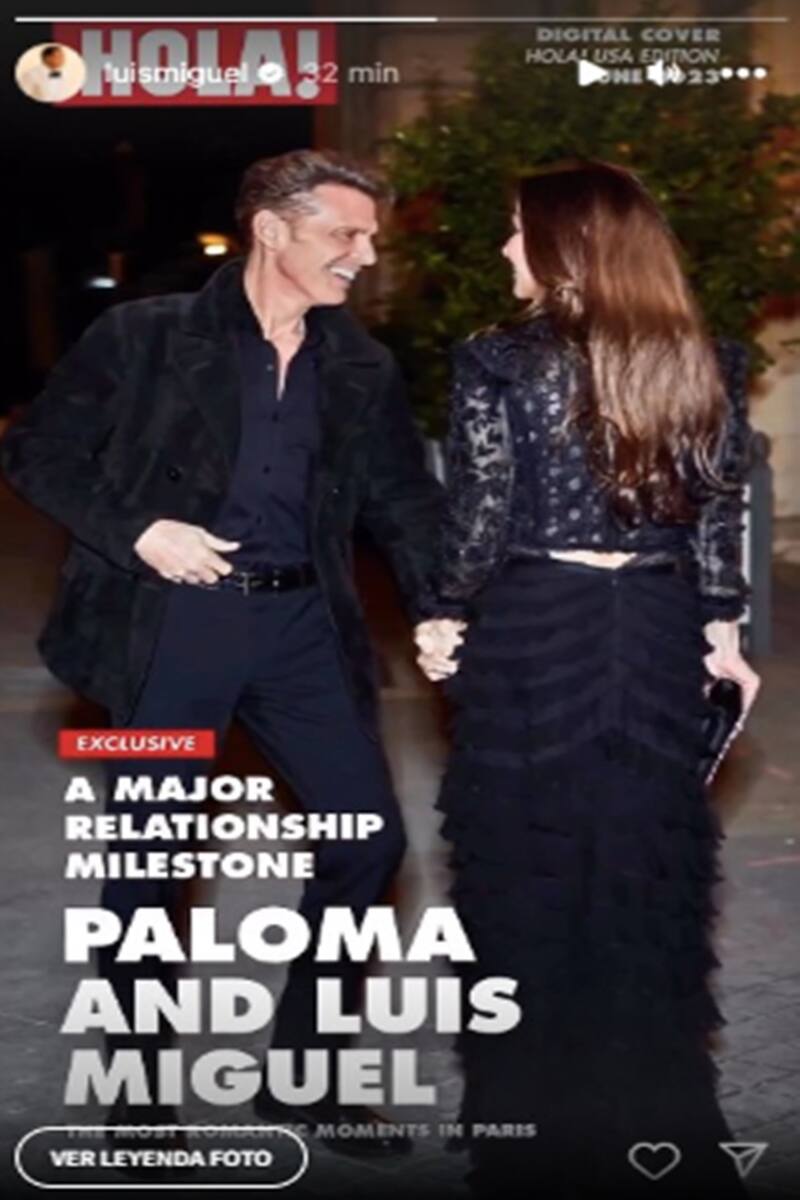Luis Miguel presume su amor por Paloma Cuevas