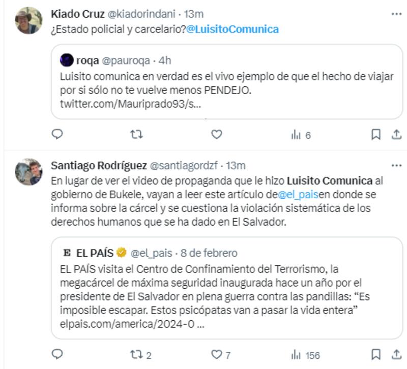 Luisito Comunica es criticado por reportaje de la mega cárcel de Bukele.