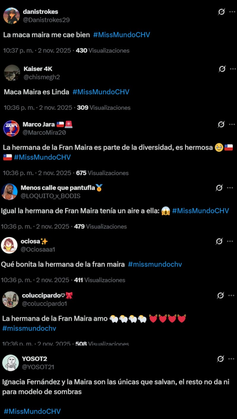 Los comentarios dedicados a la hermana de Fran Maira.