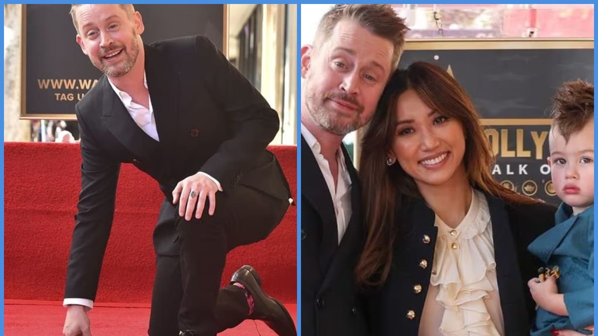 “Me has dado un propósito”: Macaulay Culkin recibió su estrella en el Paseo de la Fama junto a su pareja y sus dos hijos