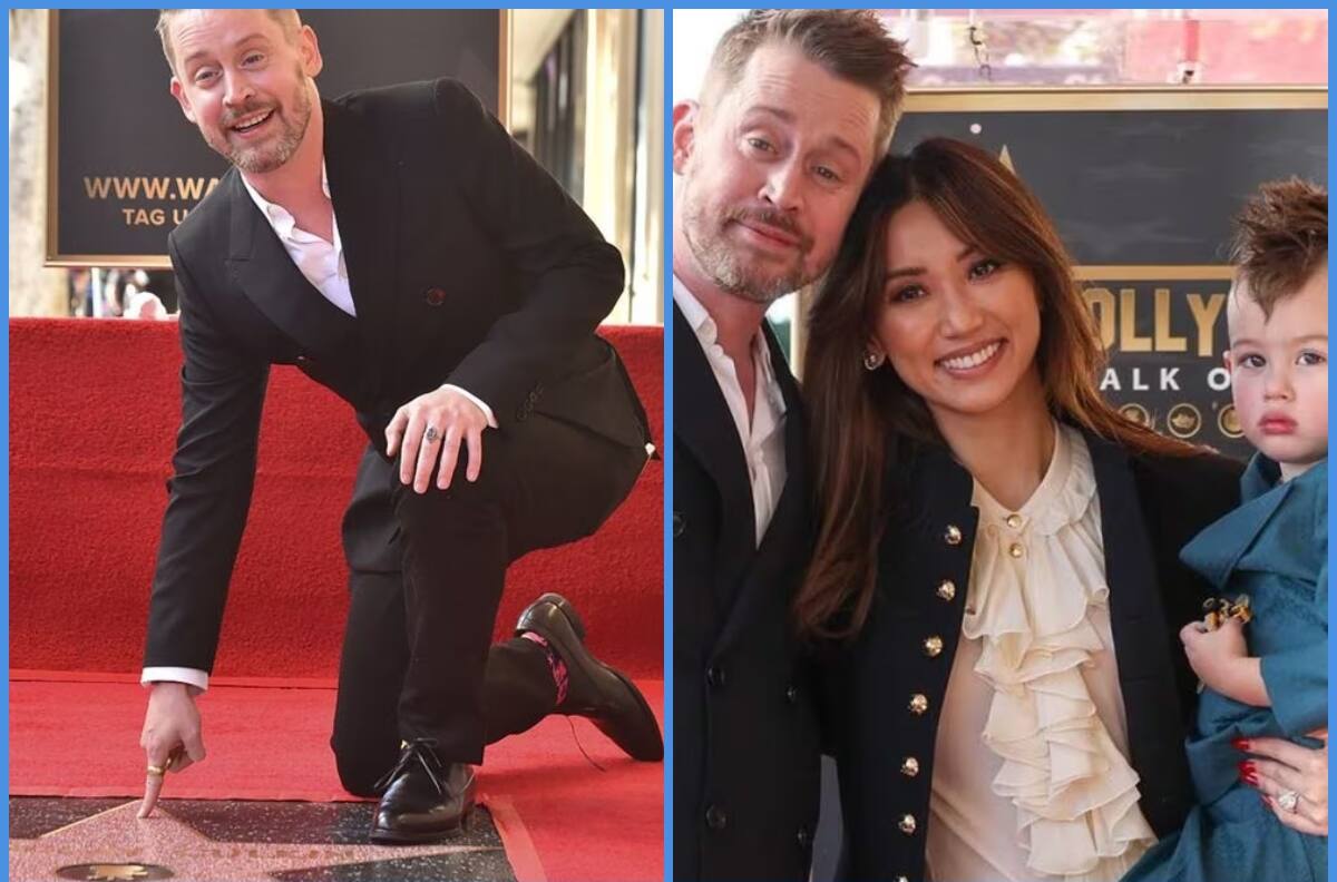 “Me has dado un propósito”: Macaulay Culkin recibió su estrella en el Paseo de la Fama junto a su pareja y sus dos hijos