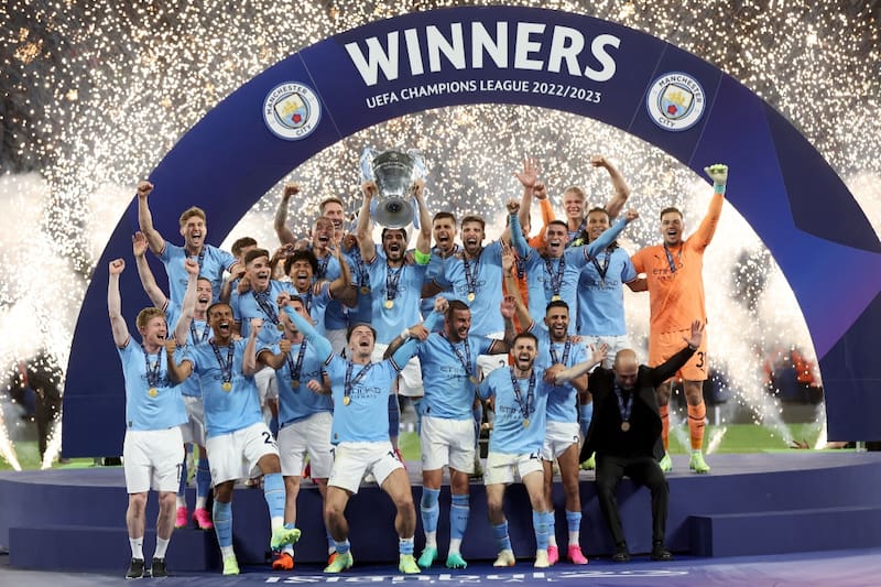 La gran cantidad de dinero que se embolsó el Manchester City tras ganar la Champions League. Foto: EFE.
