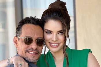Así fue la primera navidad de Marc Anthony y Nadia Ferreira con su hijo