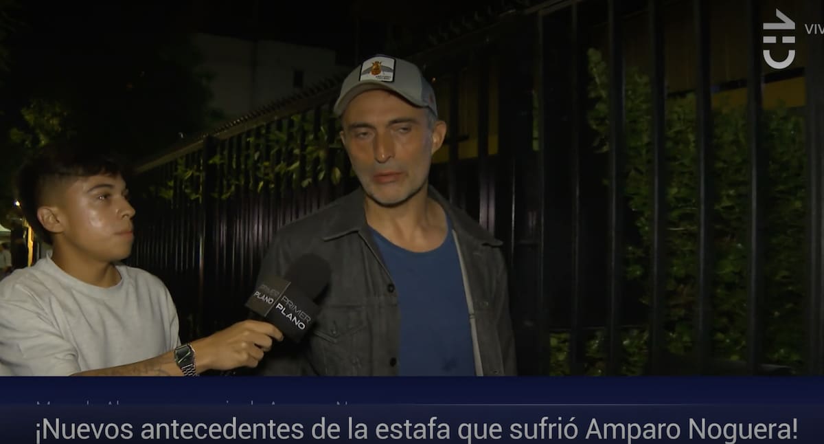 El actor se refirió a la millonaria estafa de Amparo Noguera.