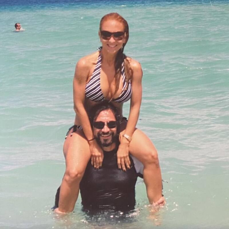El romántico mensaje de cumpleaños de su esposa Cristian Solís a Marco Antonio.