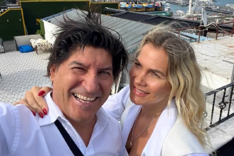 La pareja se encuentra en Santiago de Chile de vacaciones.