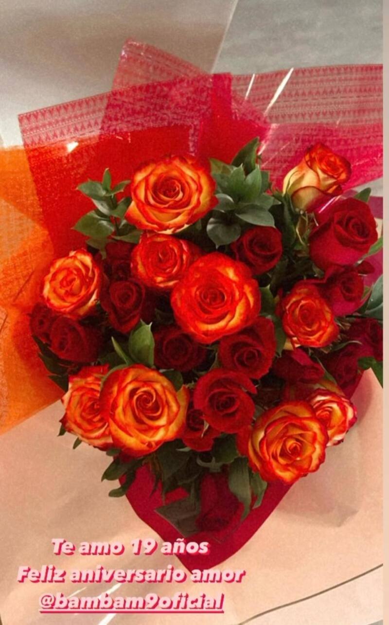 María Alberó agradeció el detalle de su esposo.