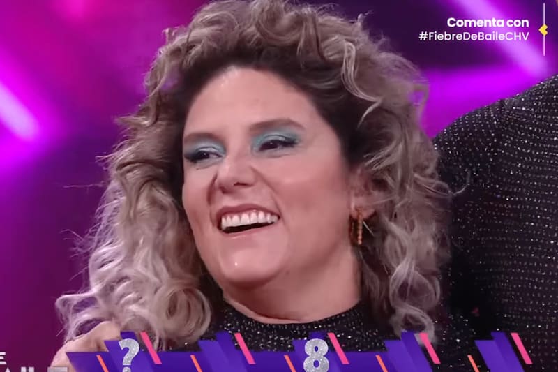 La actriz presentó a su hijo en Fiebre de Baile.