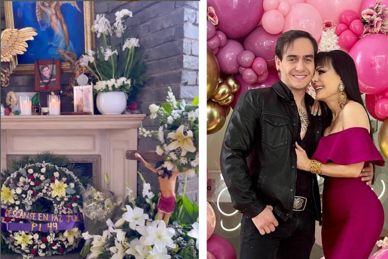 Maribel Guardia Maribel Guardia mostró cómo descansa su hijo, Julián Figueroa, rodeado de flores  - Créditos: Instagram