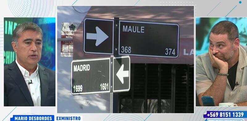 Mario Desbordes y José Antonio Neme vivieron tenso momento al aire. Créditos: Instagram