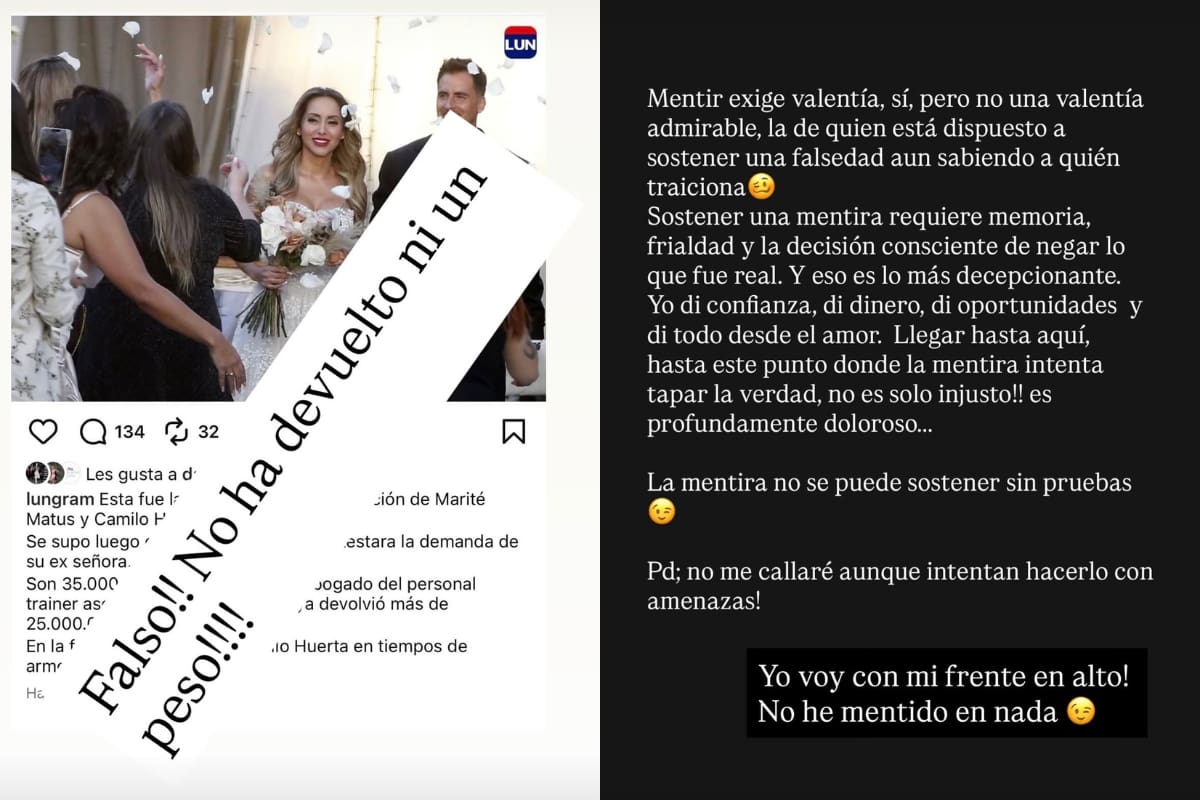 La modelo arremetió contra Camilo Huerta.