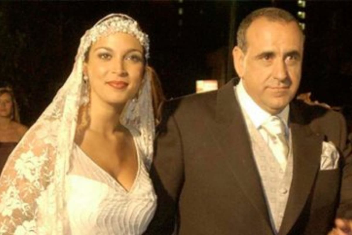 El día de su matrimonio. Foto: Reproducción.