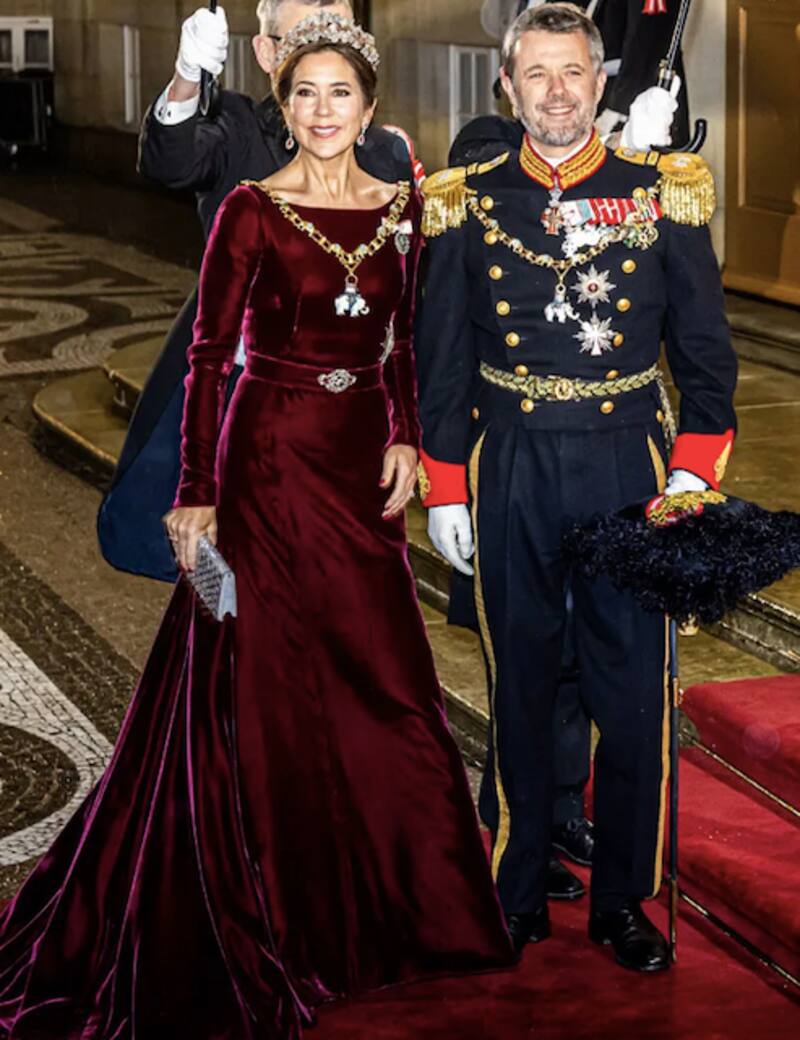 Mary de Dinamarca durante el Año Nuevo.