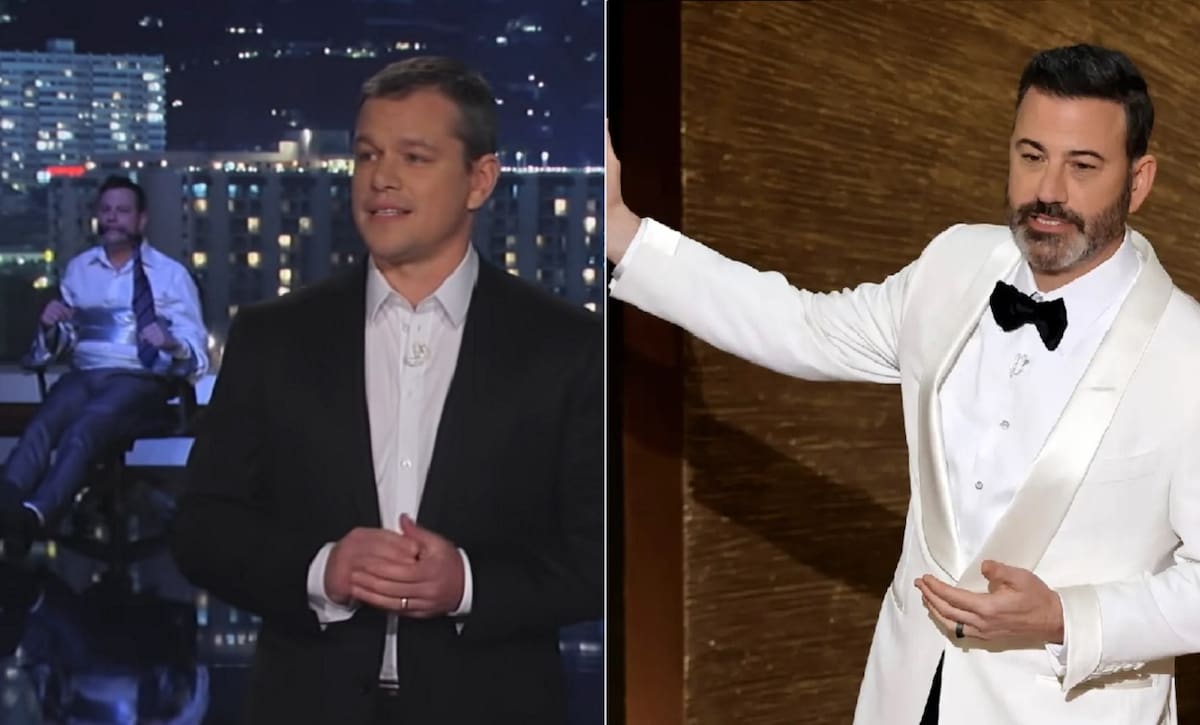 Matt Damon y Jimmy Kimmel Desde 2005 que ambas celebridades han cultivado una enemistad. - Créditos: Reproducción