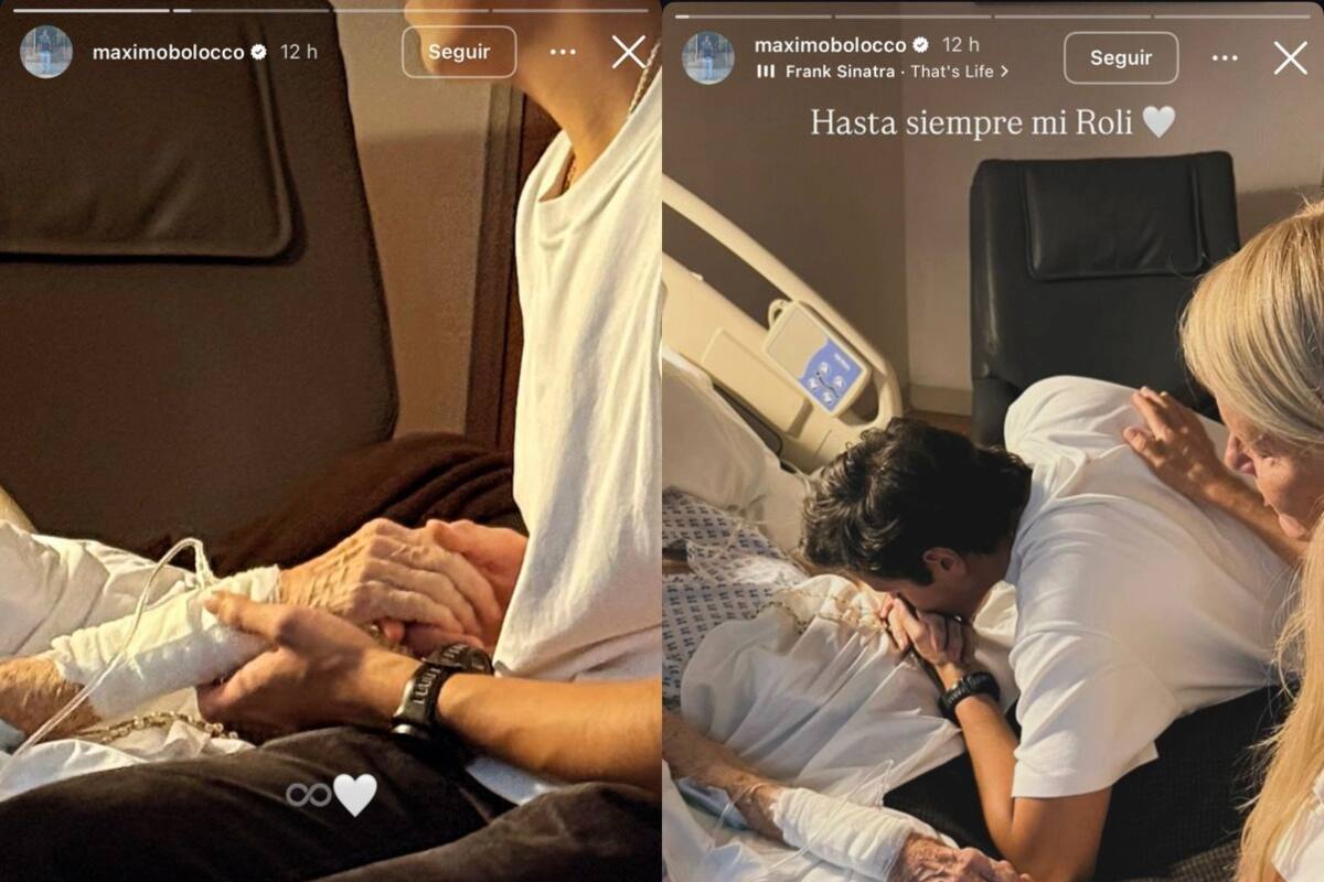 Y las sensibles imágenes que posteó tras la muerte de su abuela.
Foto: Instagram @maximobolocco