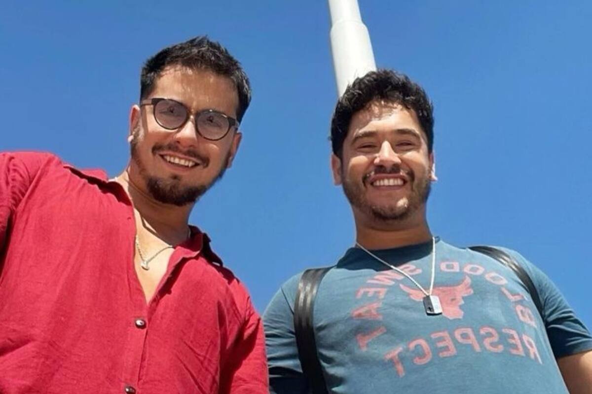 Miguel Ángel Campos y Gino Costa La pareja está actualmente disfrutando de sus vacaciones - Créditos: Instagram