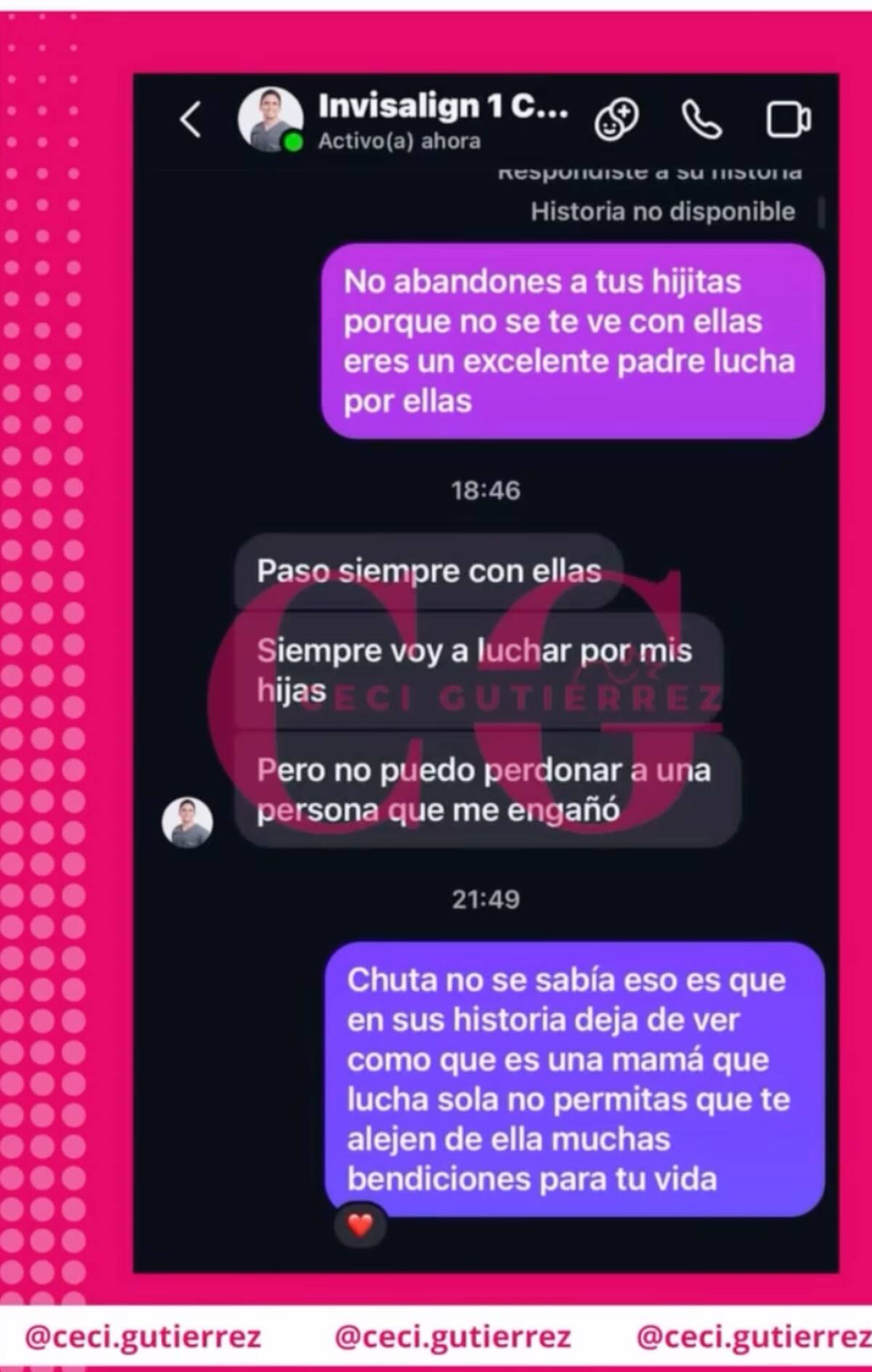El odontólogo aseguro que Vale Roth le fue infiel.