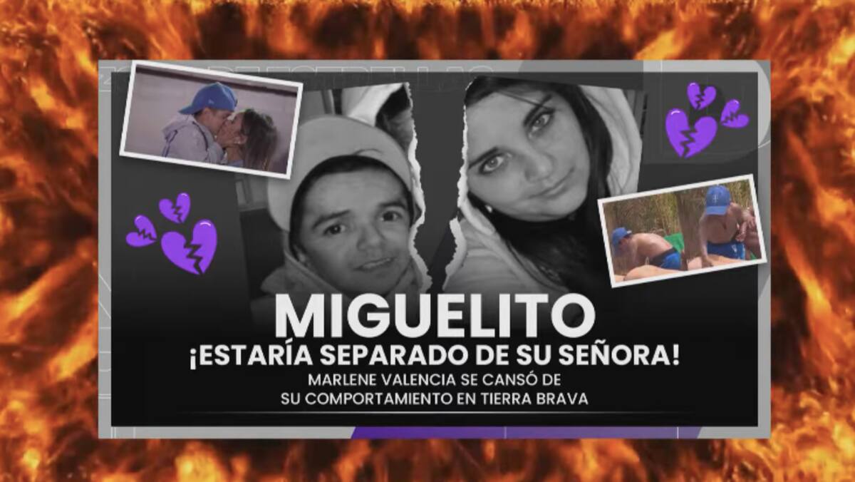 Miguelito y Marlene Valencia habrían estado atravesando un complejo momento en su matrimonio.
