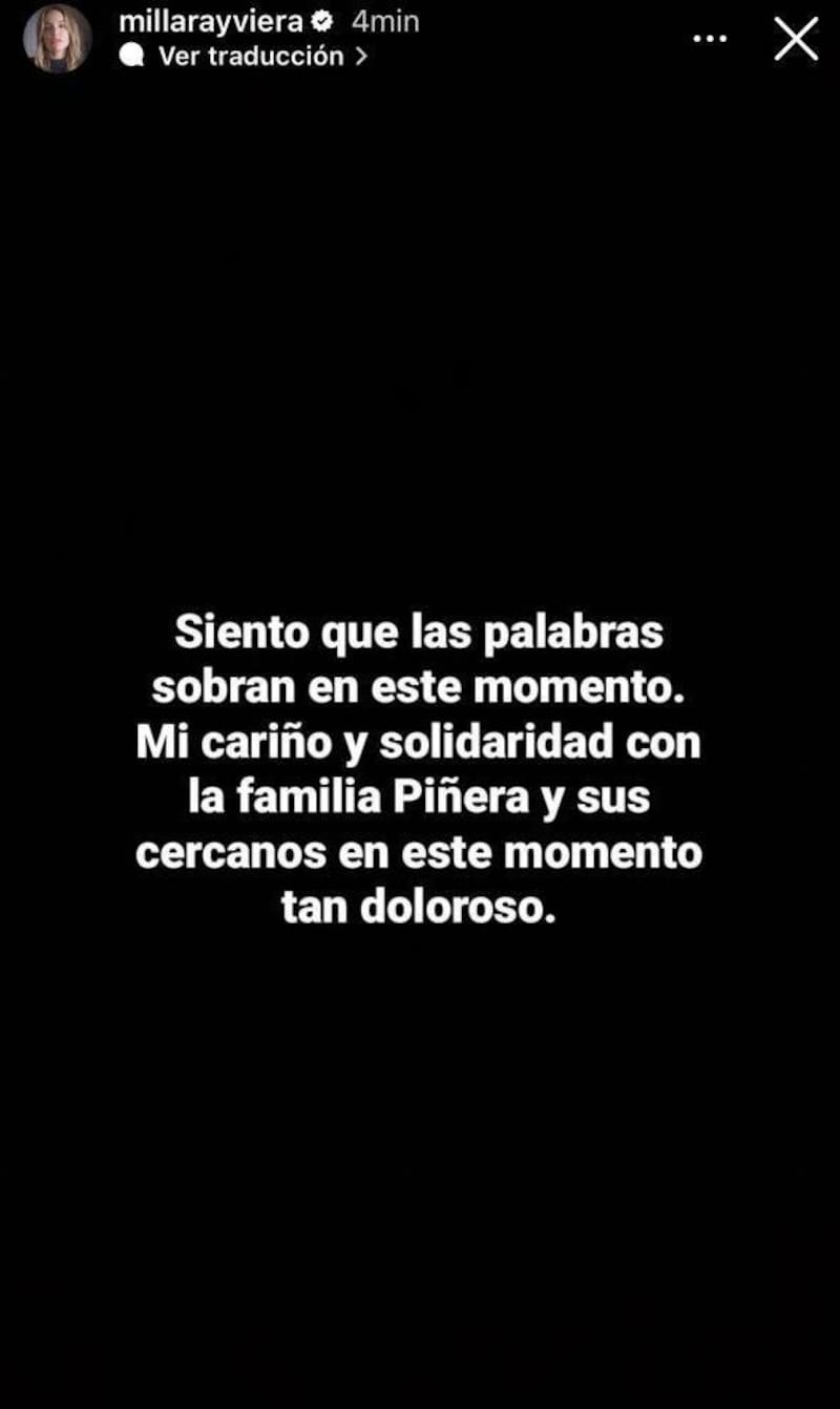 Millaray Viera en sus redes sociales.