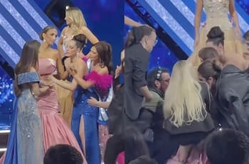 VIDEO | Impactante incidente: Miss Lampa se desmayó durante Miss Mundo Chile y fue atendida por Fran Maira