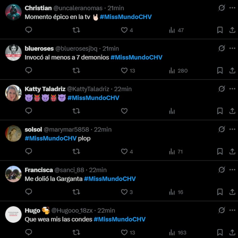 Reacciones a la presentación de Ignacia Fernández de Las Condes.