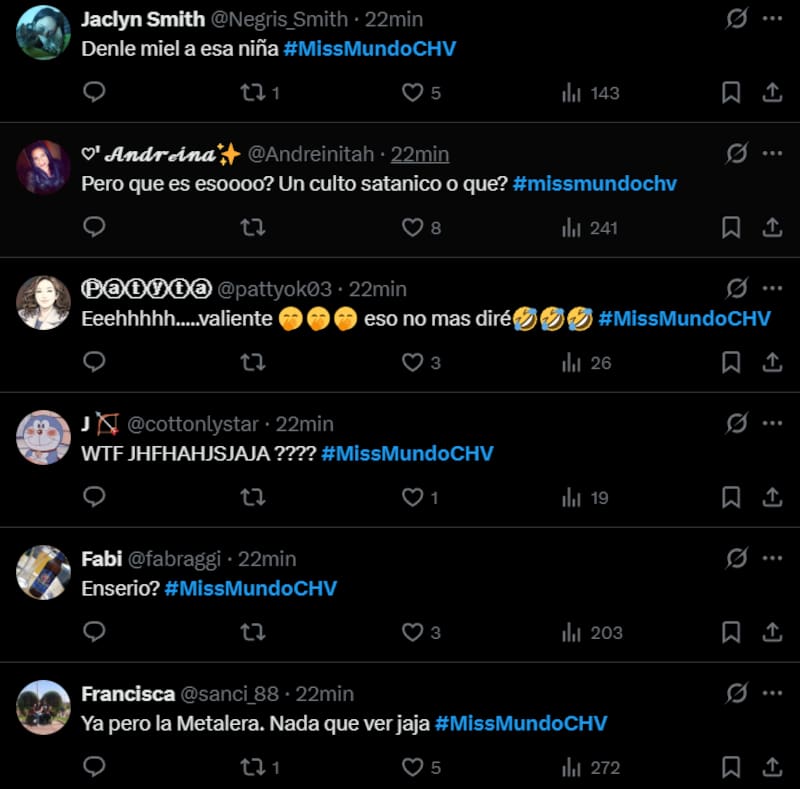 Reacciones a la presentación de Ignacia Fernández de Las Condes.