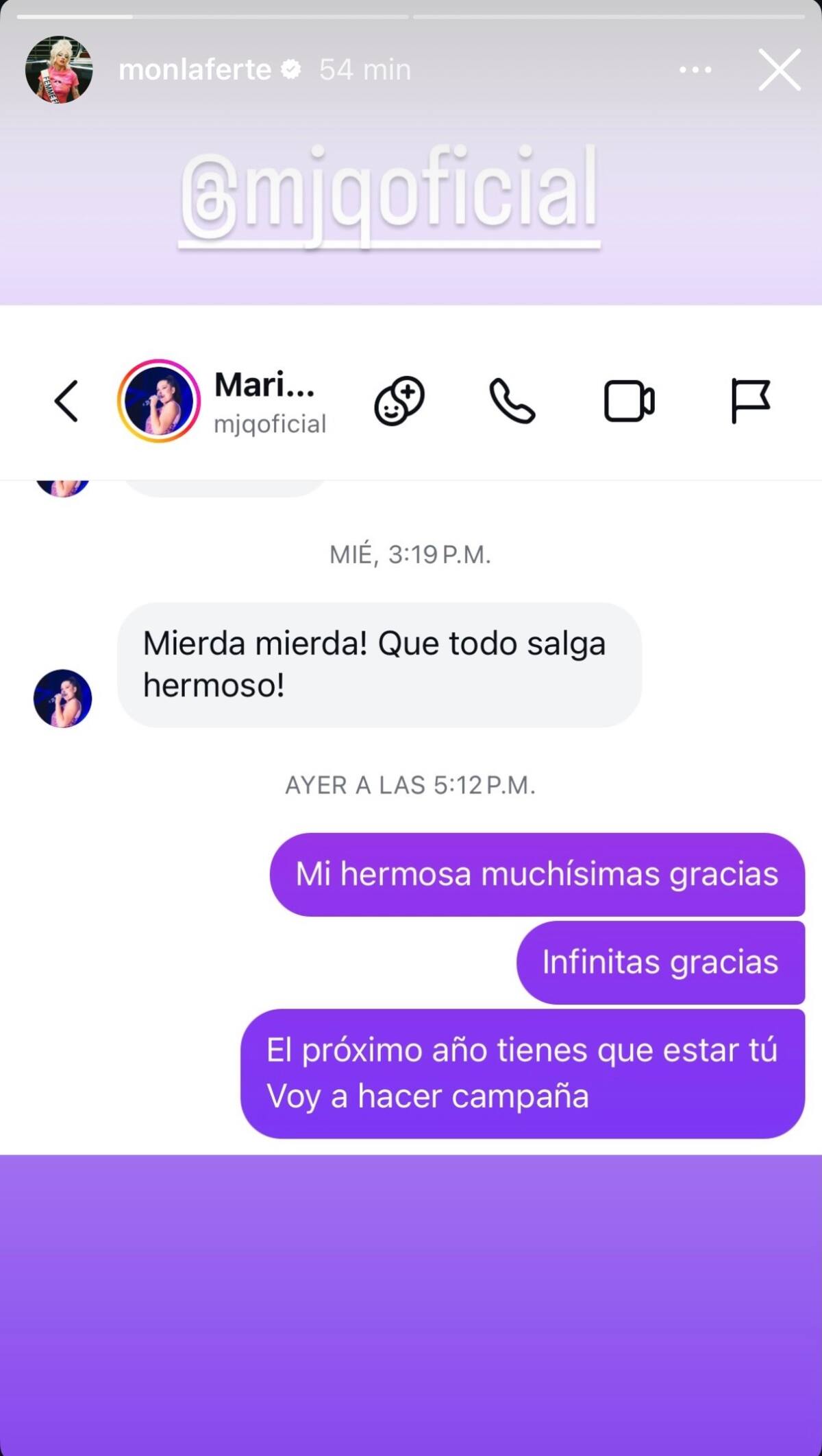 Mostro su conversación con Cote Quintanilla. Foto: Captura