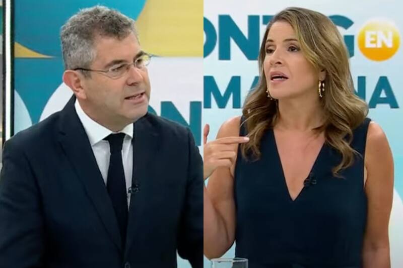 Monserrat Álvarez Protagonizó tenso cruce con Andrés Jouannet - Créditos: CHV