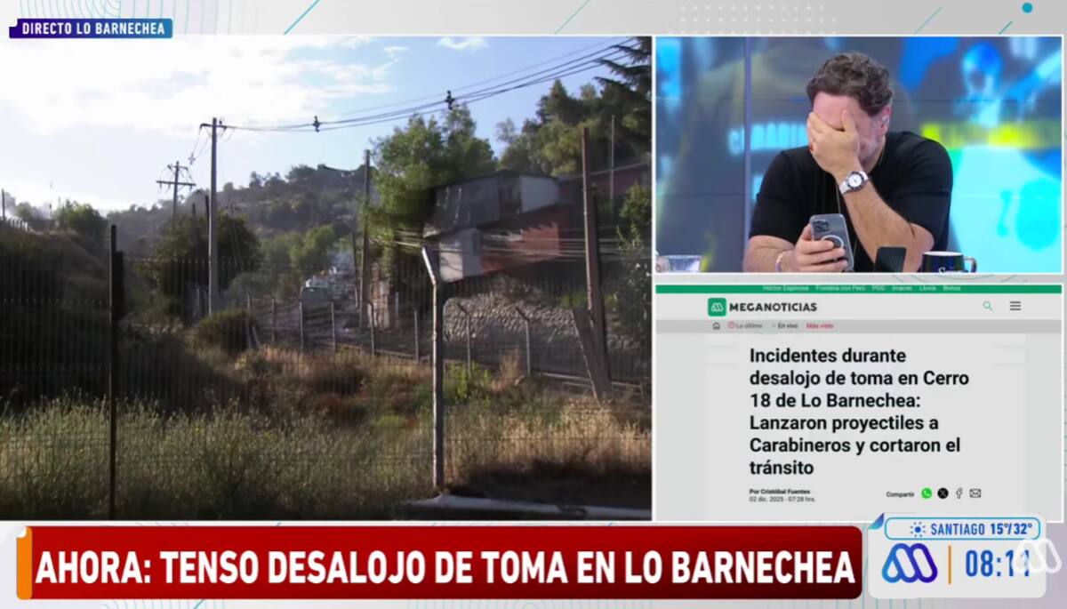 José Antonio Neme no pudo aguantar la risa.