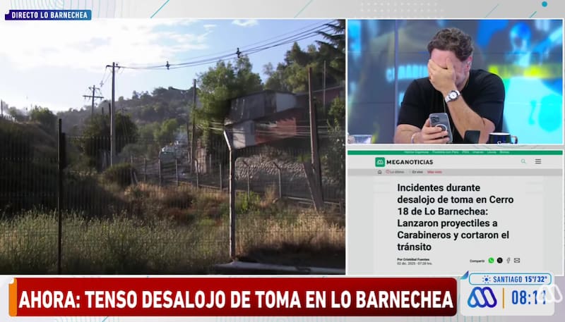 José Antonio Neme no pudo aguantar la risa.