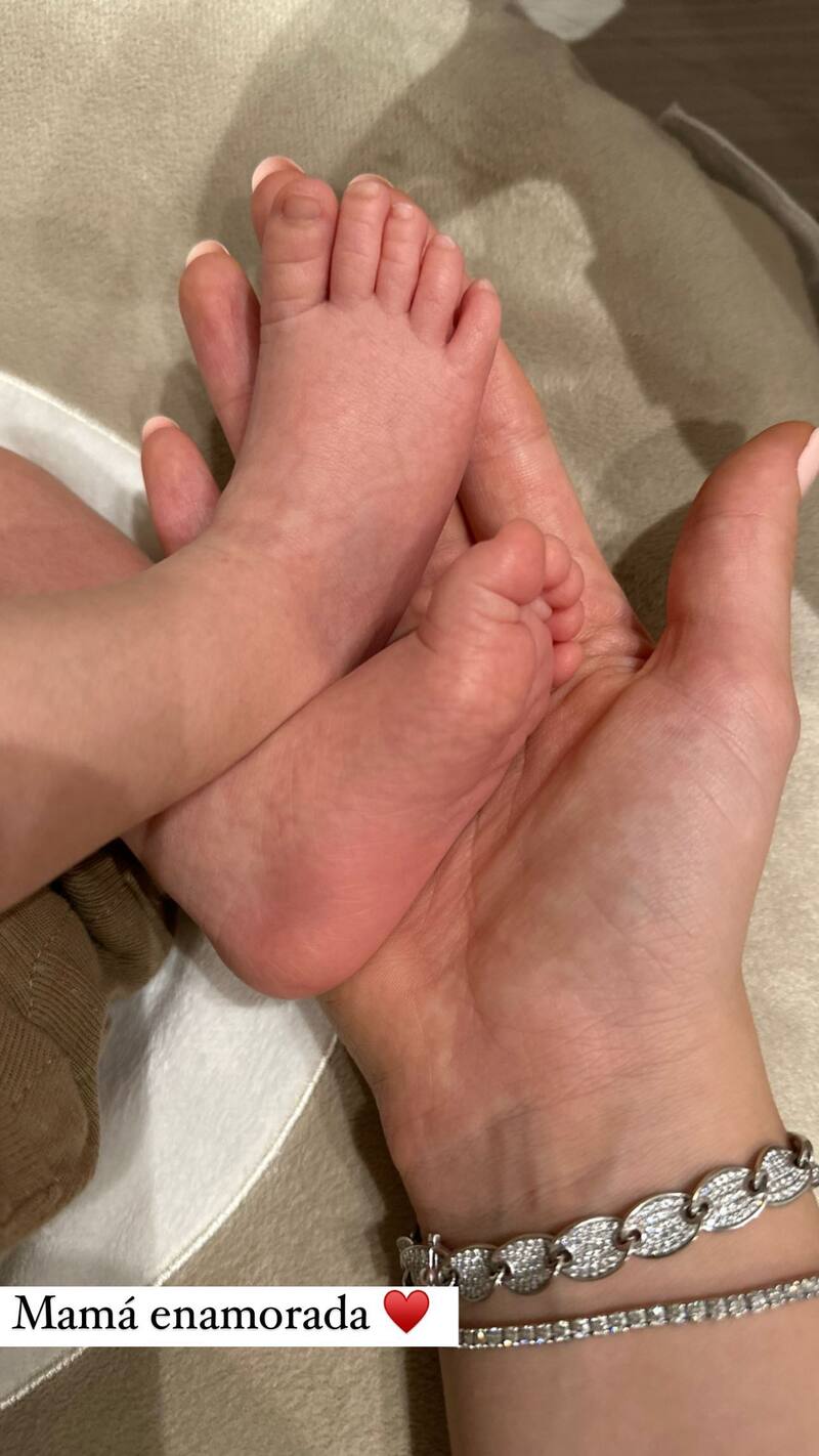 La modelo paraguaya está disfrutando al máximo su faceta de mamá.