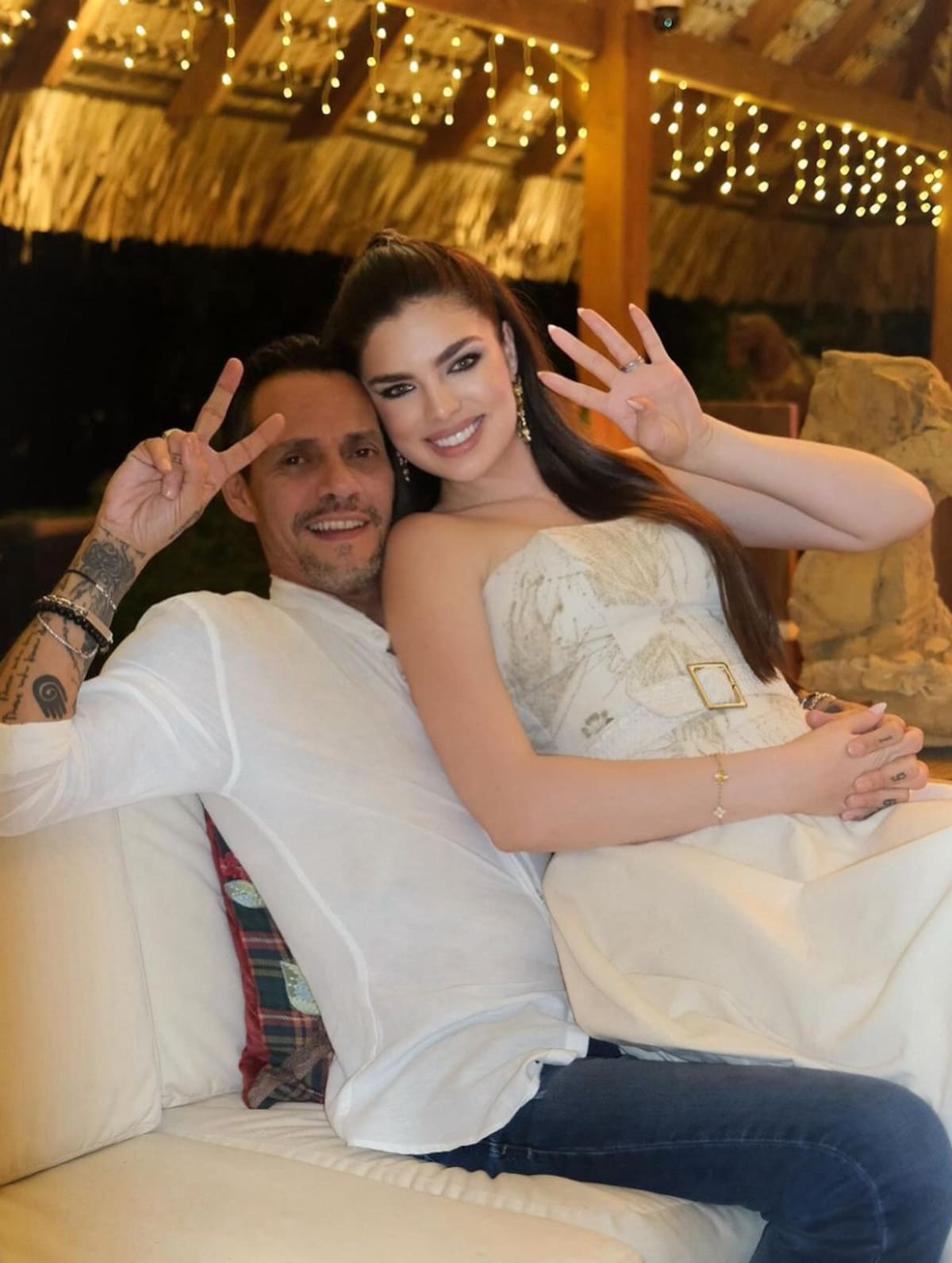 Nadia Ferreira y Marc Anthony tuvieron una maravillosa celebración de Año Nuevo.