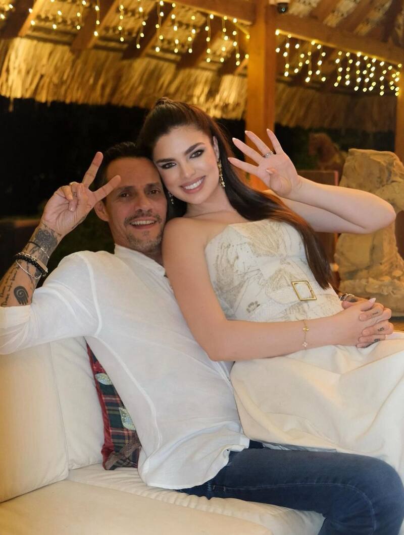 Nadia Ferreira y Marc Anthony tuvieron una maravillosa celebración de Año Nuevo.