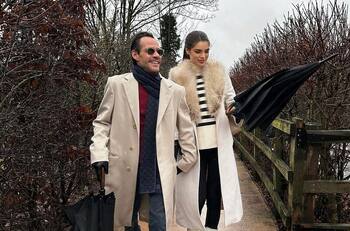 Nadia Ferreira y Marc Anthony reciben el 2023 con una romántica cena en Inglaterra