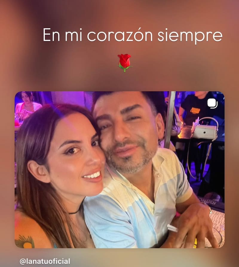 La chica reality despidió a Andrés Caniulef.