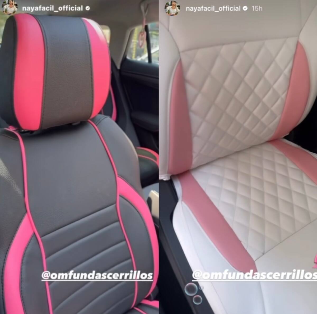 Los cambios en el auto de Naya Fácil.