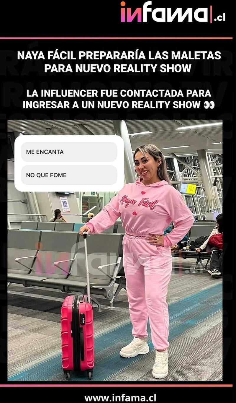 Aseguran que Naya Fácil podría participar de reality show.