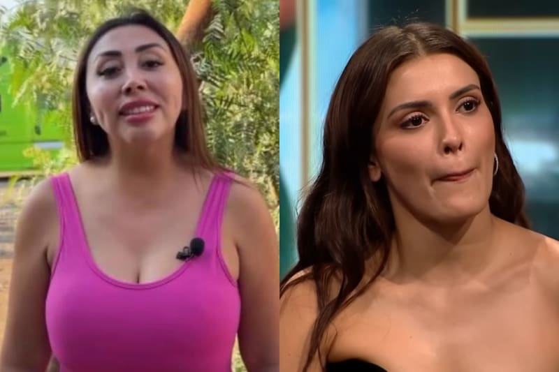 La influencer se lanzó con todo contra la bailarina de Fiebre de Baile.