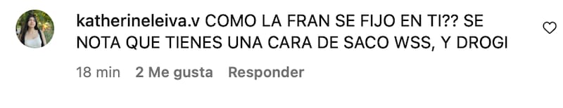 El productor y pareja de Fran Maira se llenó de críticas.