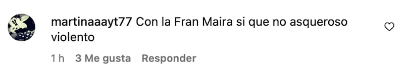 El productor y pareja de Fran Maira se llenó de críticas.