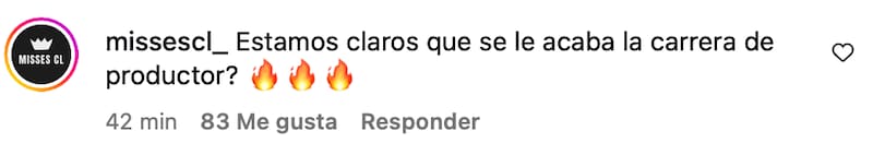 El productor y pareja de Fran Maira se llenó de críticas.