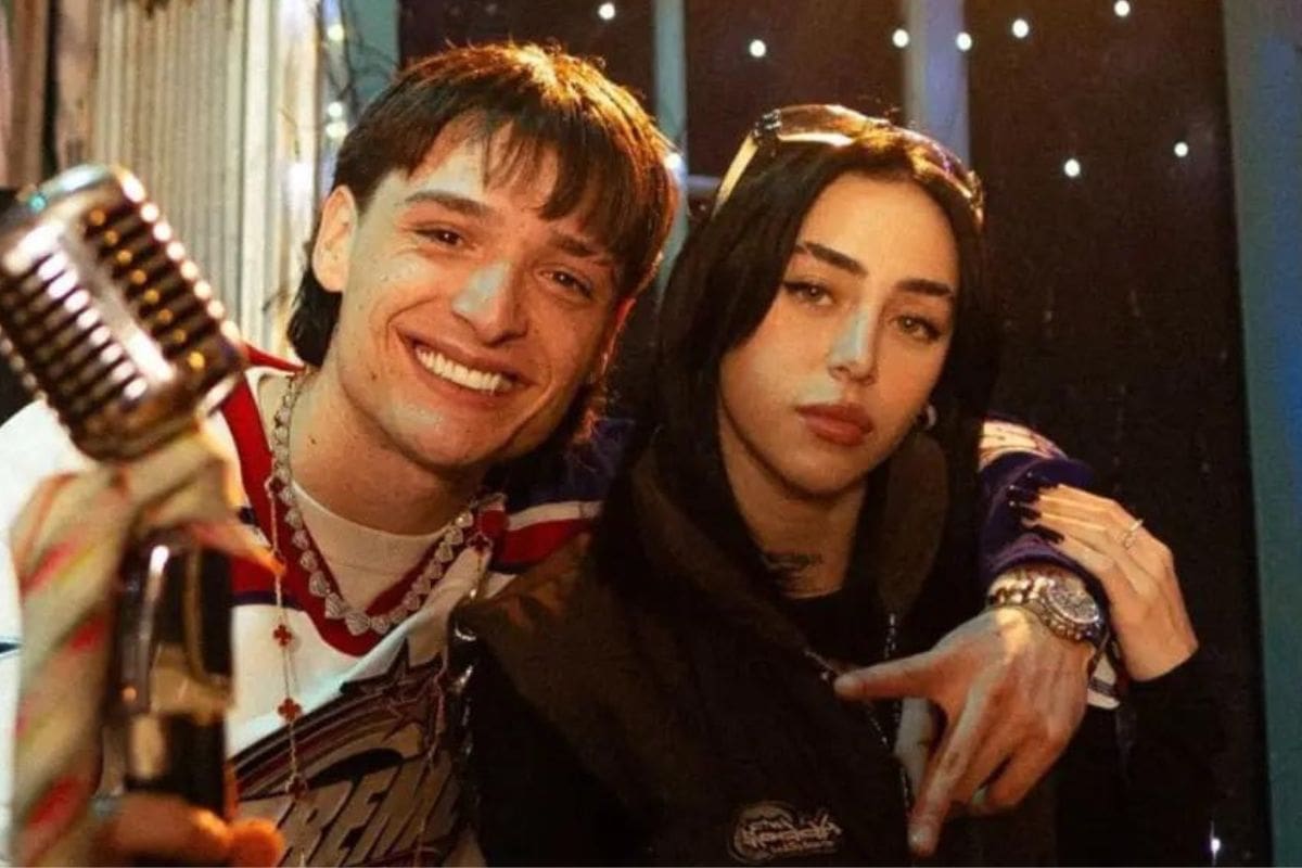 Nicki Nicole y Peso Pluma grabaron juntos el remix de "Por las noches". Créditos: Instagram